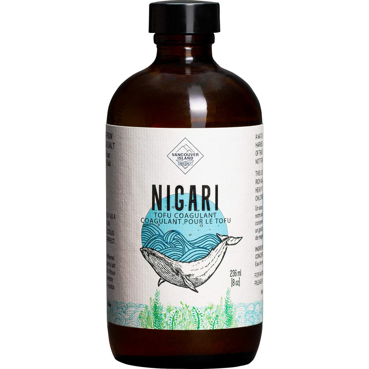 Vancouver Island Sea Salt Nigari 360g vue avant avec étiquette