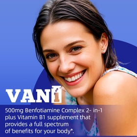 VANI Benfotiamine 500 mg emballage avec informations nutritionnelles