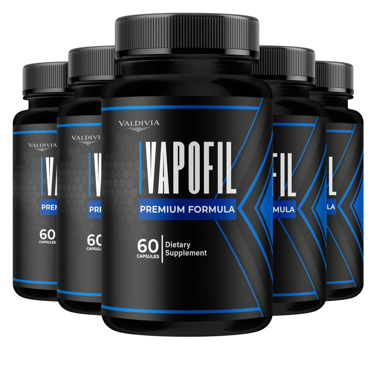 Vapofil Capsules 300 - bouteille de 60 capsules vue de face