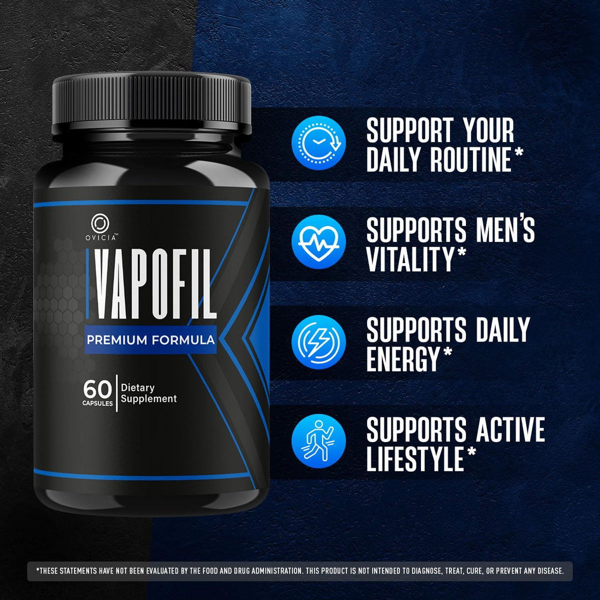 Vapofil Capsules d'OVICIA avec étiquette visible