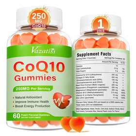 Vazatisi CoQ10 Gummies 250 mg emballage avant vue