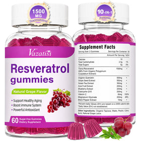 Vazatisi Gélules de Resvératrol 120 gummies en bouteille