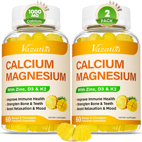 Vazatisi Gummies Calcium Magnésium Zinc 120 Gummies vue de face