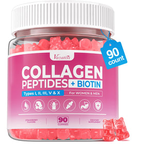 Vazatisi Gummies Collagène Sans Sucre 90 Gummies vue de face