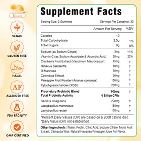 Vazatisi Gummies d'Équilibre Féminin - Ananas, présentation du produit