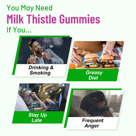 Vazatisi Gummies de Chardon-Marie avec une cuillère