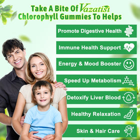 Vazatisi Gummies de Chlorophylle 60 Comp. goût pomme