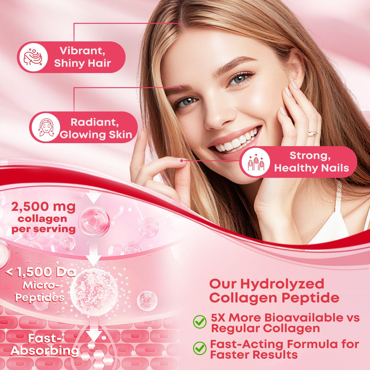 Vazatisi Gummies de Collagène Hydrolysé, emballage et contenu