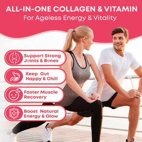 Vazatisi Gummies de Collagène Hydrolysé, gummies de fraise en gros plan
