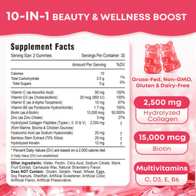 Vazatisi Gummies de Collagène Hydrolysé, présentation des gummies
