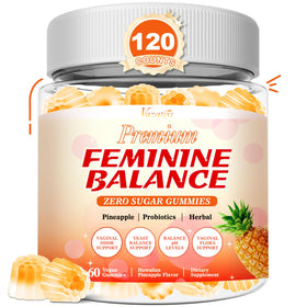 Vazatisi Gummies Équilibre Féminin 120 Comp. Saveur Ananas vue de face