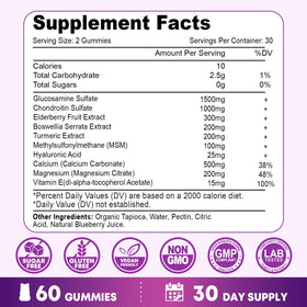 Vazatisi Gummies Glucosamine Chondroitine dans une main