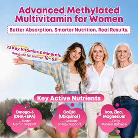 Vazatisi gummies multivitamines femmes, vue de côté du flacon