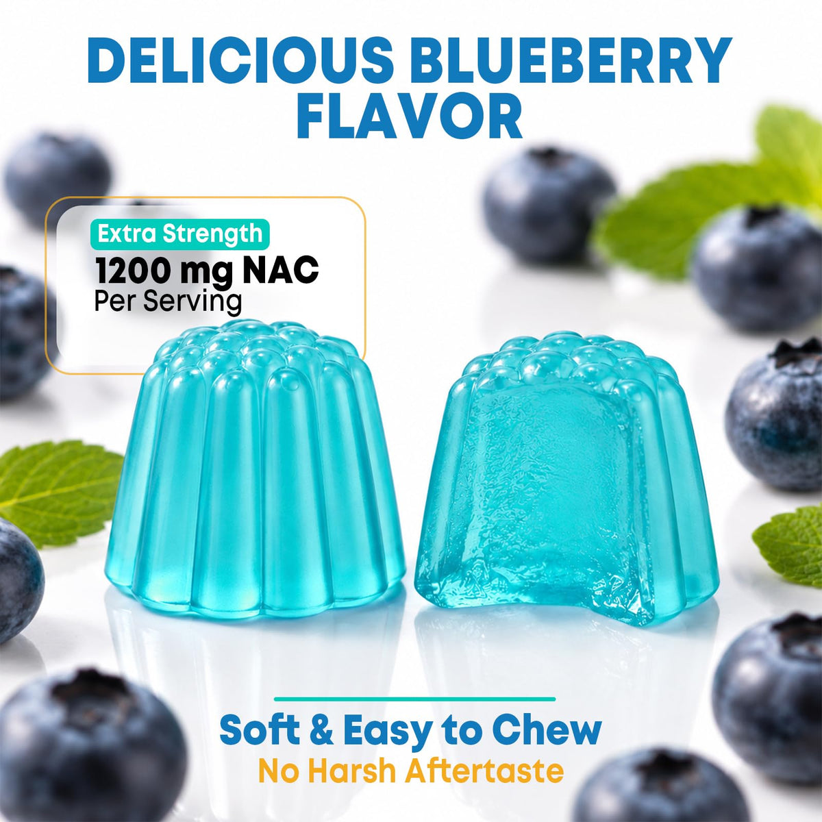 Vazatisi Gummies NAC 600 mg gummies dans un bol