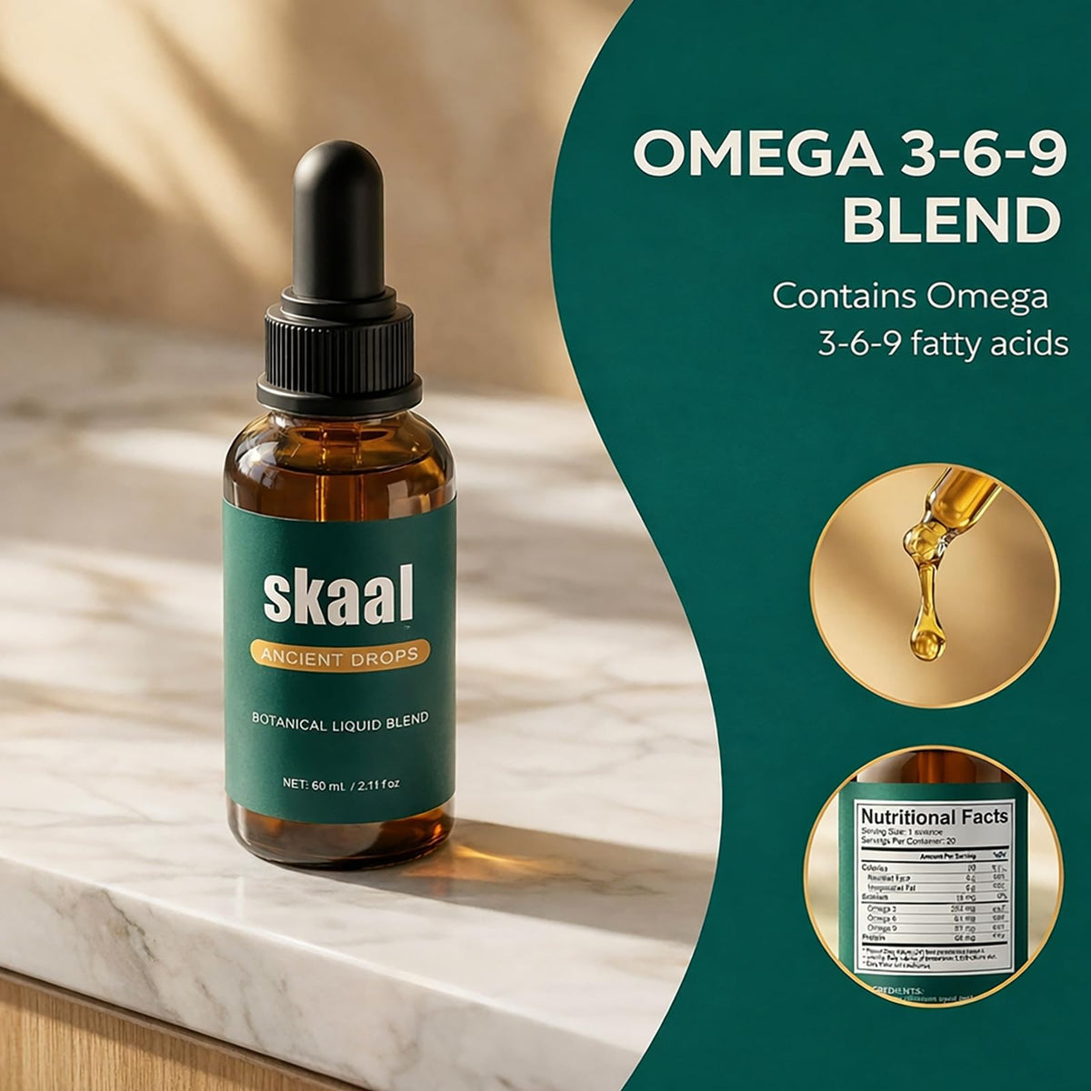 Vbolre Skaal Ancient Drops étiquette avec ingrédients