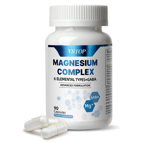 VBTOP Complément Alimentaire Magnésium Complexe 90 capsules vue de face