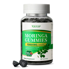 VBTOP Gommes de Moringa sans sucre en vue de face, emballage
