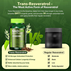 VCBIRD Liposomal NAD+ 1200mg capsules en gros plan