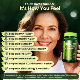 VCBIRD Liposomal NAD+ 1200mg flacon sur fond neutre