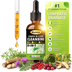 Vccvaa Complément Alimentaire Liquide Lymphatique et Hépatique 60ml - Vue de face
