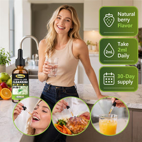Vccvaa Complément Alimentaire Liquide Lymphatique et Hépatique 60ml - Vue arrière du flacon