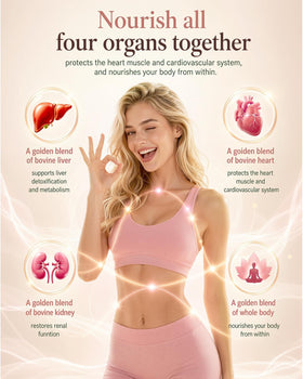Vccvaa Complément Alimentaire Organes de Boeuf 120 Capsules ouvertes