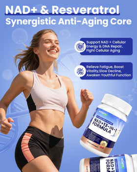 Vccvaa complément NAD+ 120 capsules vue de côté