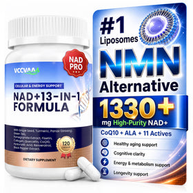 Vccvaa complément NAD+ 120 capsules vue de face