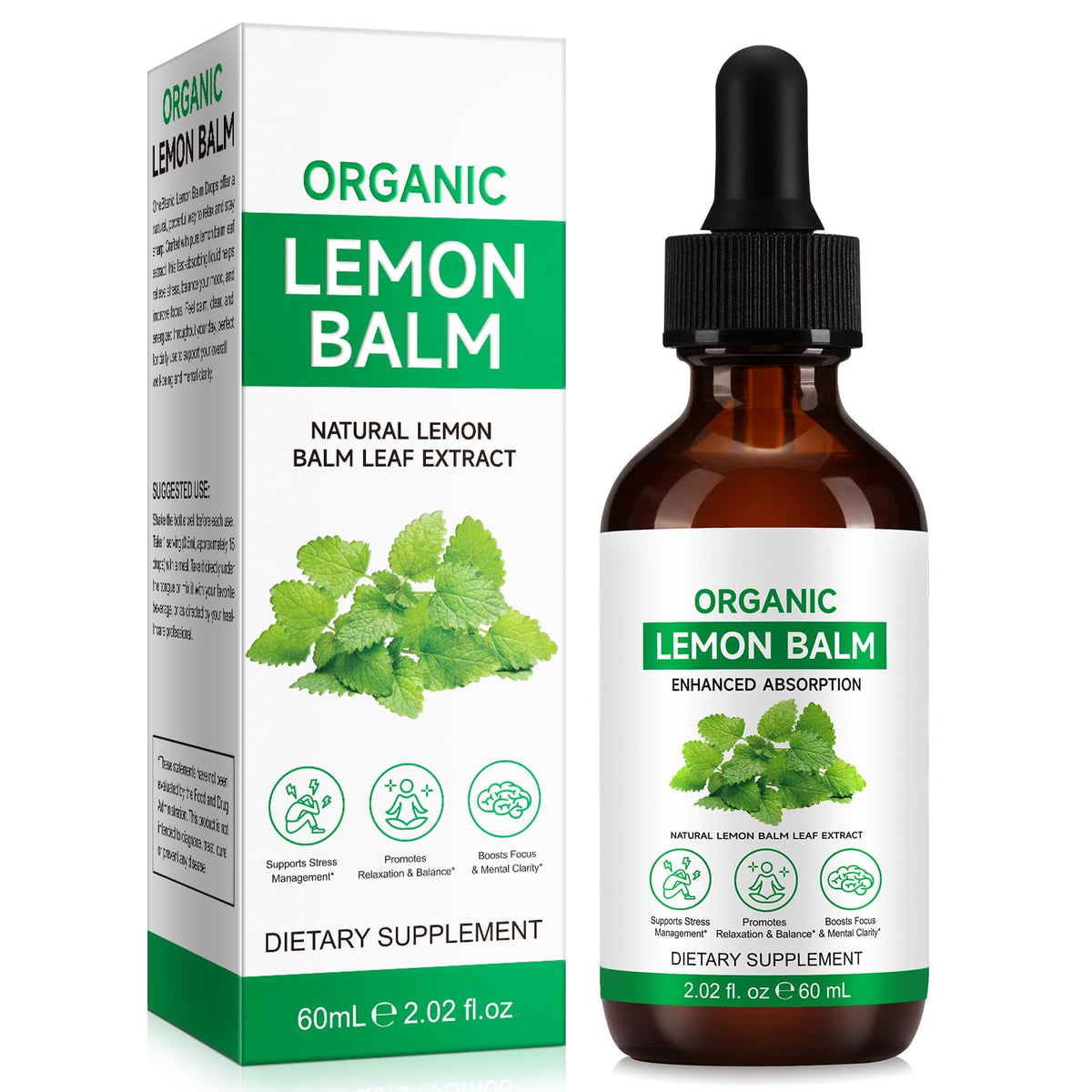 Vceeoy Extrait de Mélisse 590mg gouttes sous la langue