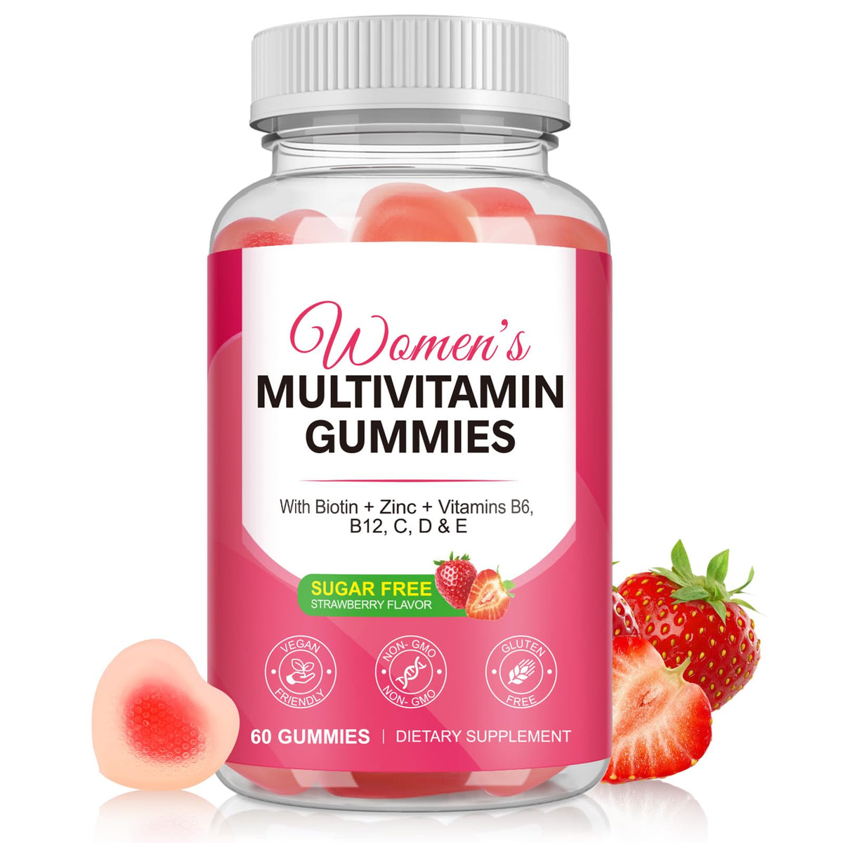 Vceeoy gummies multivitamines femmes 60 pièces, emballage avant