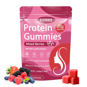 VDBHI Gummies protéinées 60 unités, fruits rouges, vue avant