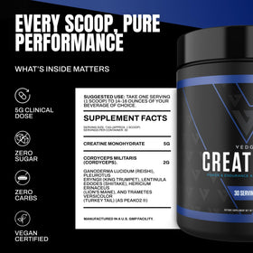 VEDGE Créatine Monohydrate 290g emballage