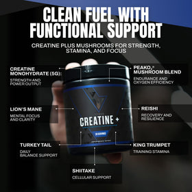 VEDGE Créatine Monohydrate 290g étiquette