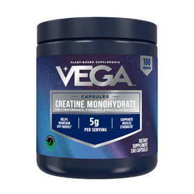 Vega Créatine Monohydrate Capsules 5g 180 gélules vue de face