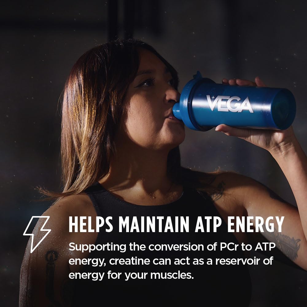 Vega Créatine Monohydrate Capsules 5g étiquette du produit