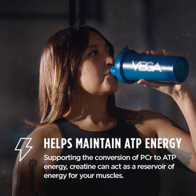 Vega Créatine Monohydrate Capsules 5g étiquette du produit
