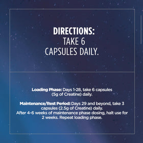 Vega Créatine Monohydrate Capsules 5g gélules avec verre d'eau