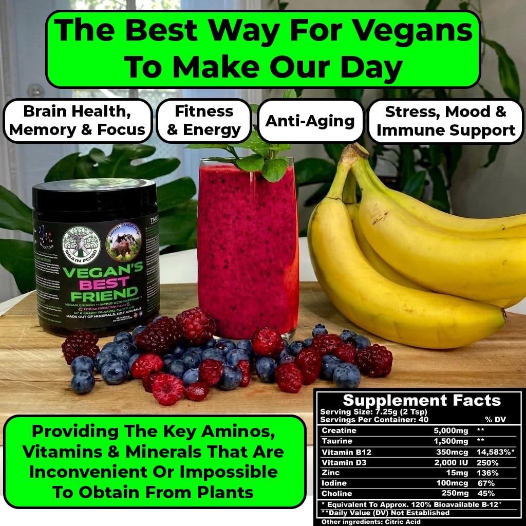 Vegan's Best Friend multivitamine en poudre 358g emballage