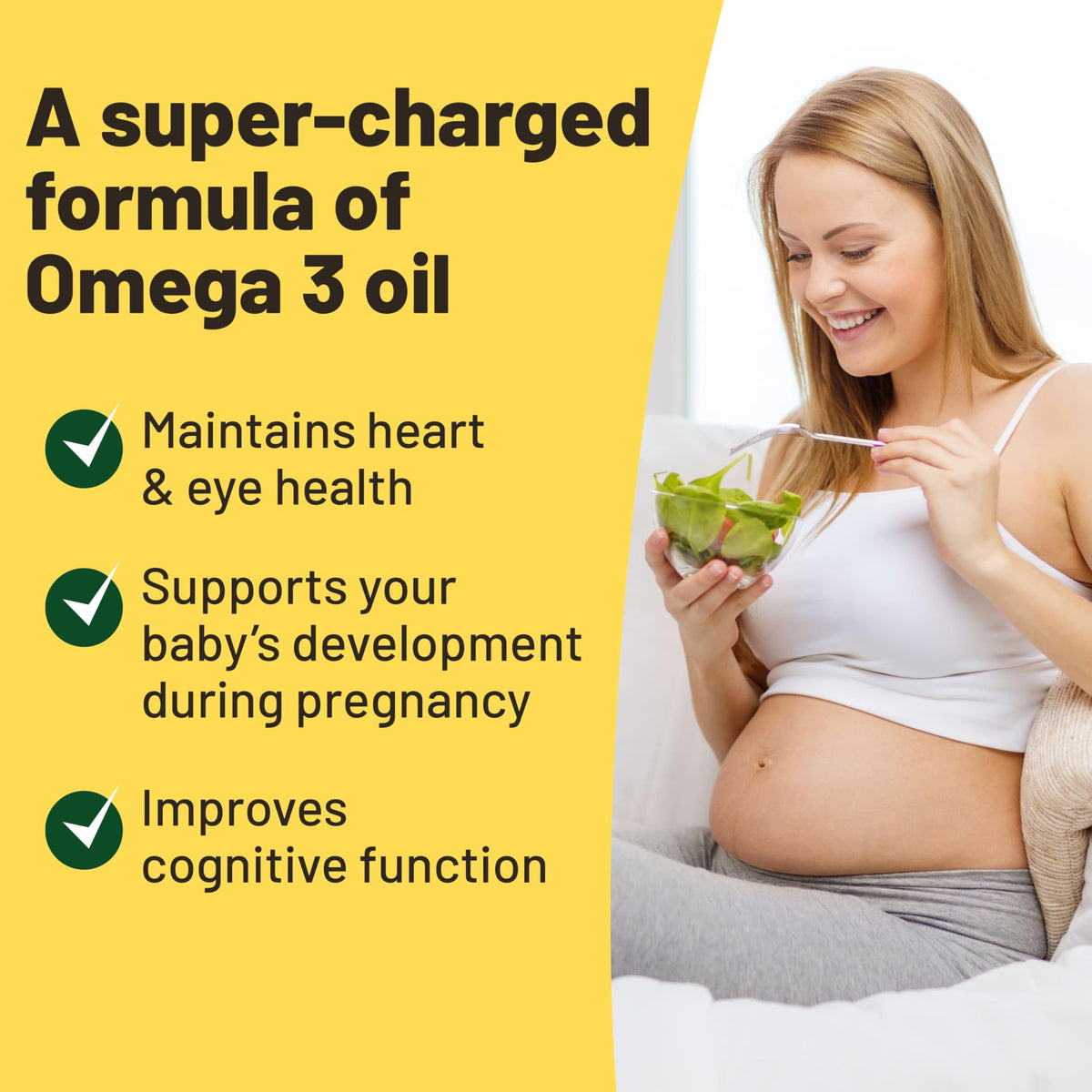 Vegan Vitality Omega 3 Végétal flacon avec étiquette