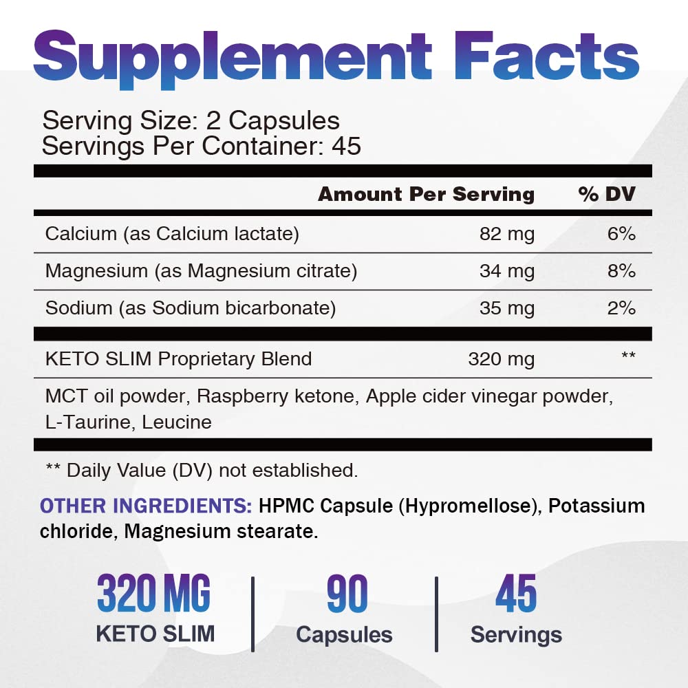 VEGEPOWER Compléments Alimentaires Keto 180 Capsules ACV - Capsules sur fond blanc