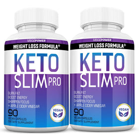 VEGEPOWER Compléments Alimentaires Keto 180 Capsules ACV - Vue de face