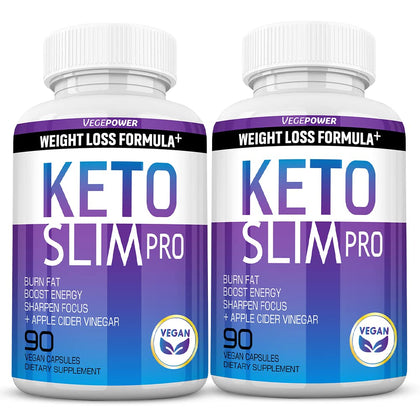 VEGEPOWER Compléments Alimentaires Keto 180 Capsules ACV - Vue de face