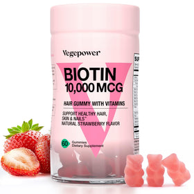 VEGEPOWER Gélules de Biotine Vegan 10 000 mcg, vue avant