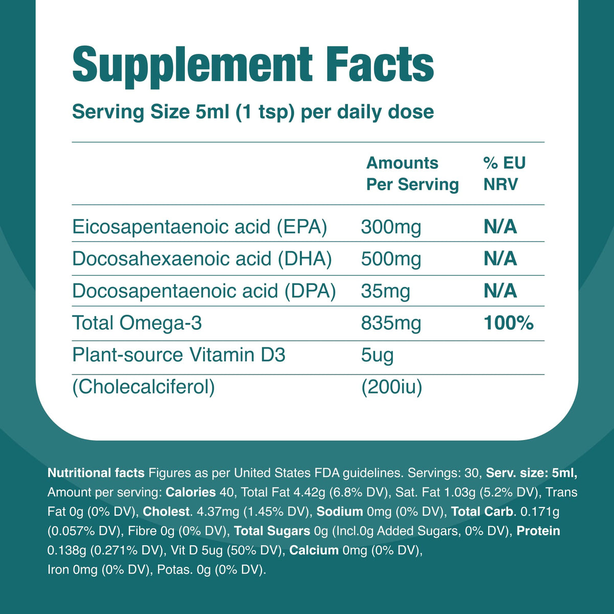 VEGETOLOGY Omega 3 Végétalien 800mg présentation produit