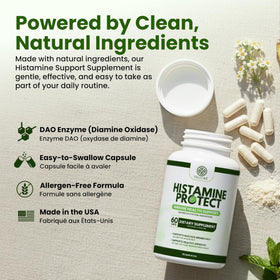 Velluré Histamine Protect sur fond de cuisine