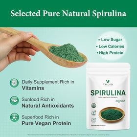 VELOTO Poudre de Spiruline Bio 240g dosette incluse