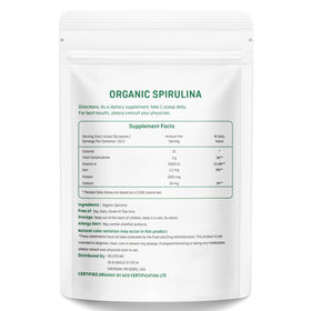 VELOTO Poudre de Spiruline Biologique 480g emballage et dosette