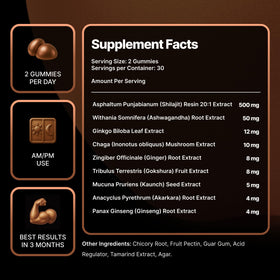 VeltraVita Gummies Shilajit Pur Himalayen 272g - dosage recommandé