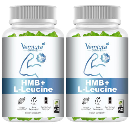 Vemluta Gummies HMB et Leucine 4500mg, vue de face