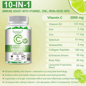 Vemluta gummies vitamine C 2000mg en gros plan